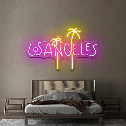 Los Angeles Neon Signs Wall Decor