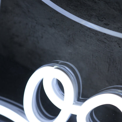 Los Flores White Led Neon Sign - Shineneon