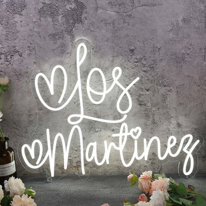 Los Martinez White Led Neon Sign - Shineneon