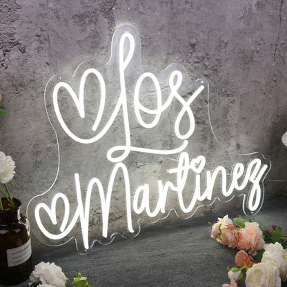 Los Martinez White Led Neon Sign - Shineneon