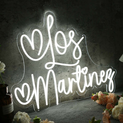 Los Martinez White Led Neon Sign - Shineneon