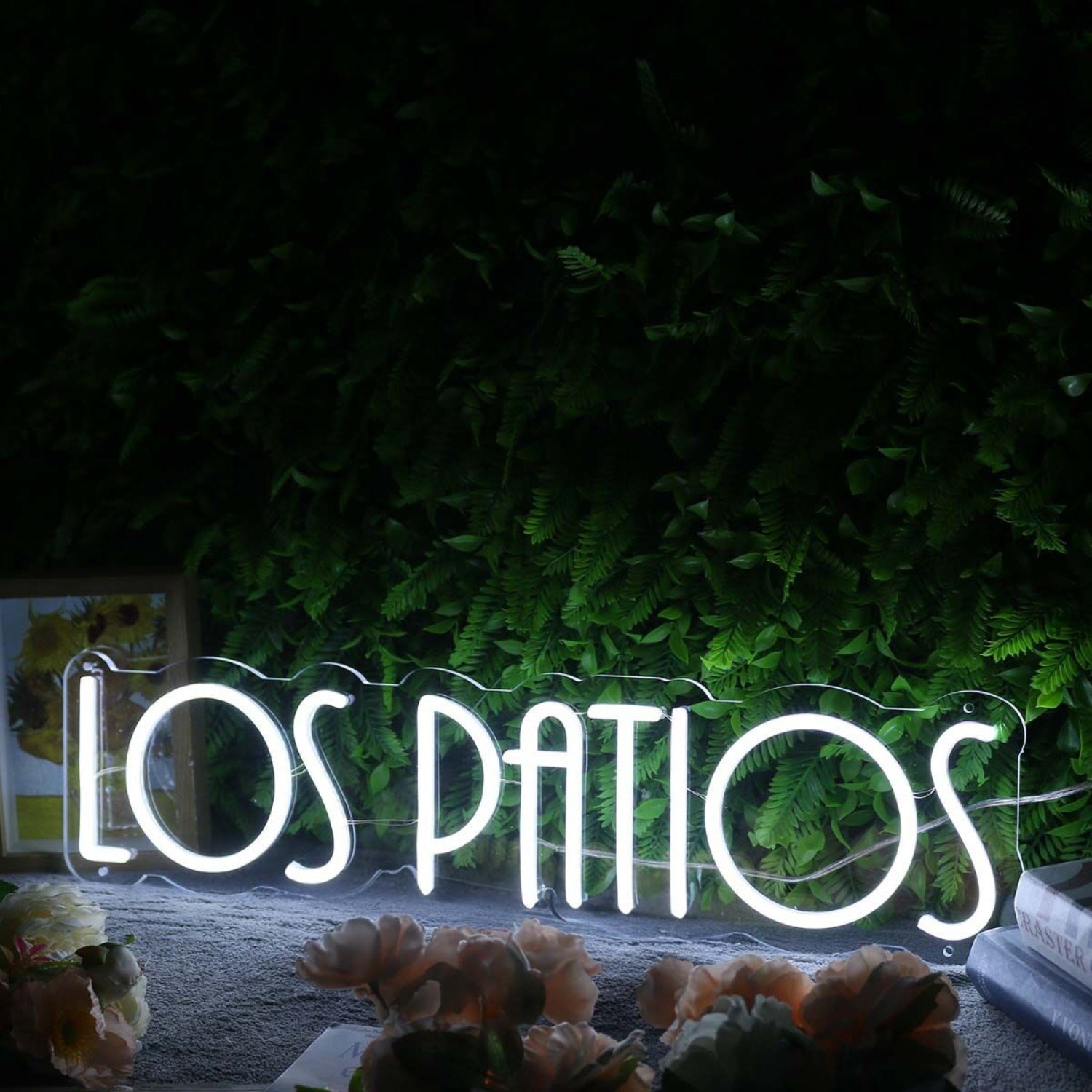Los Patios White Led Neon Sign - Shineneon
