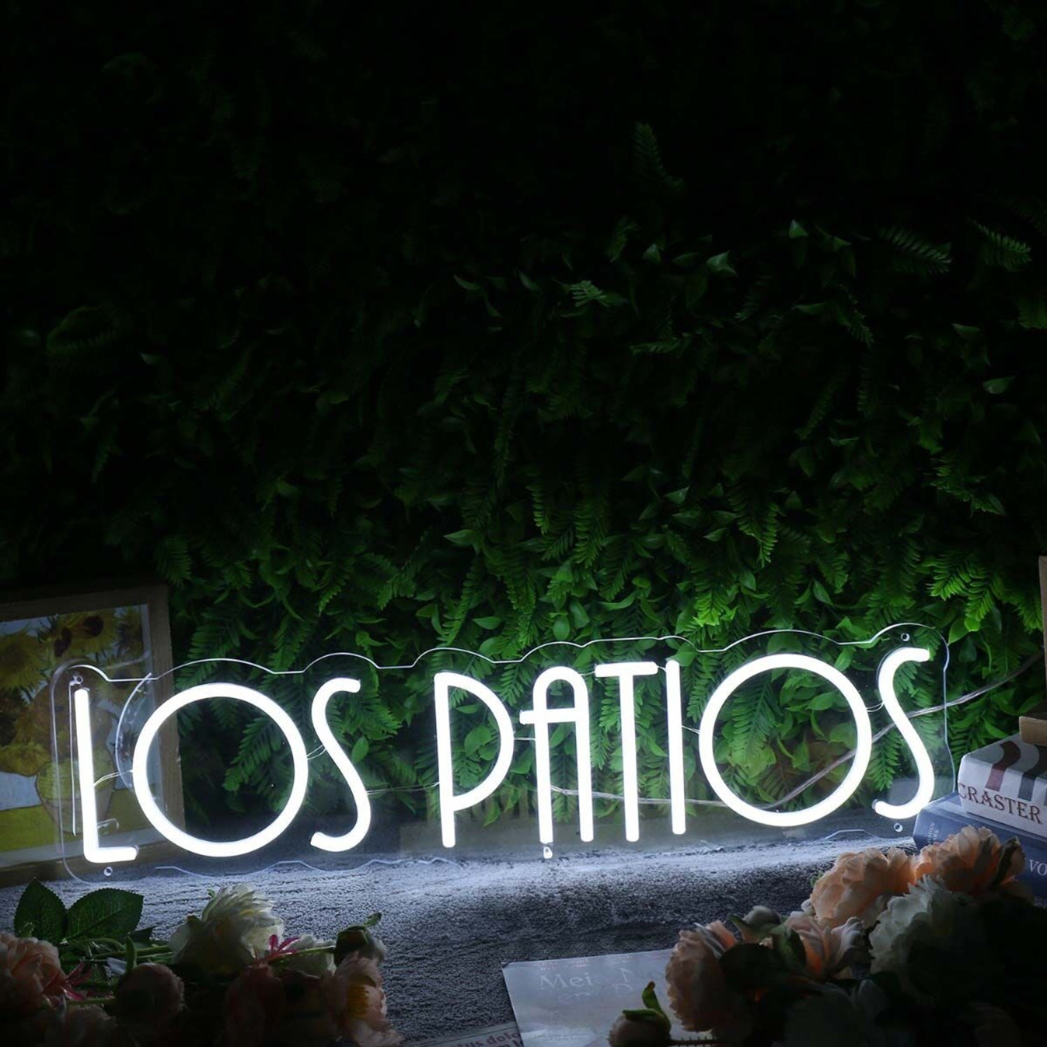 Los Patios White Led Neon Sign - Shineneon