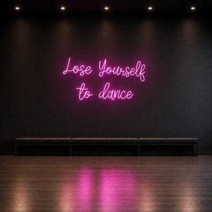 Lose Yourself To Dance LED Neon Sign Man Cave Neon Sign size image