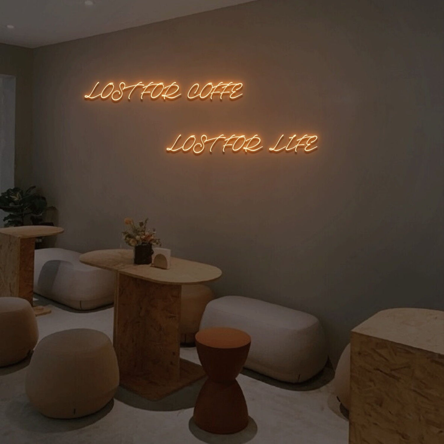 Lost For Coffee Lost For Life Led Neon Sign | Shineneon