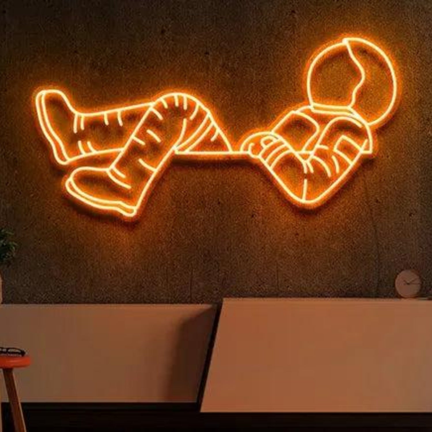 Lost in Space Blue Astronaut LED Neon Sign for Modern Home Decor | Shineneon