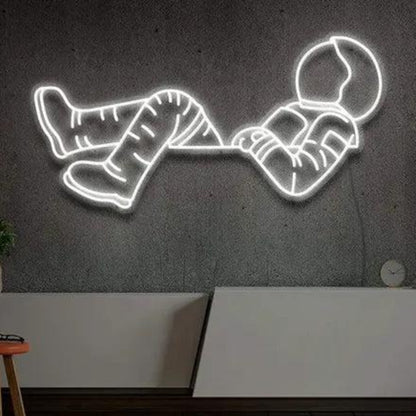 Lost in Space Blue Astronaut LED Neon Sign for Modern Home Decor | Shineneon