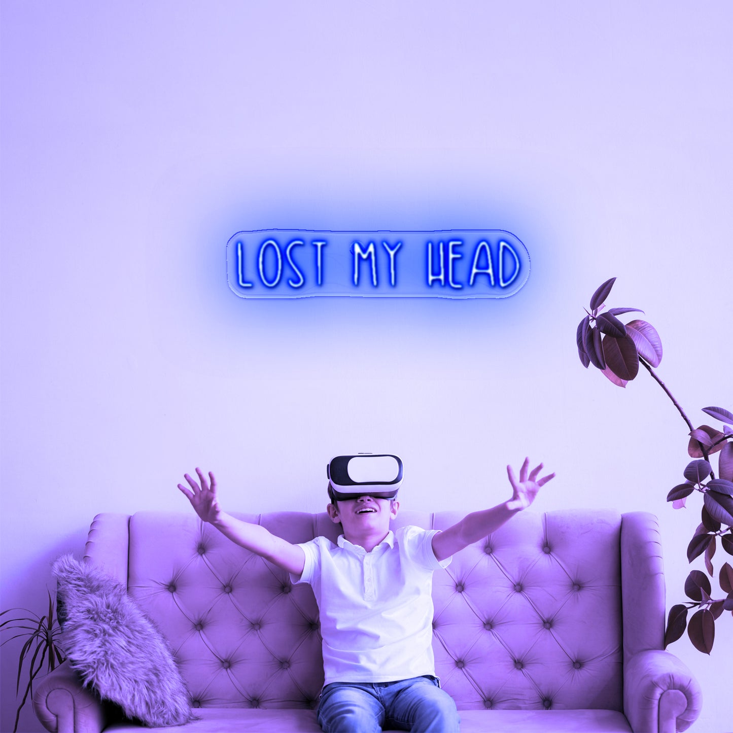 Lost My Head Neon Sign Quote Party Neon Sign For Sale