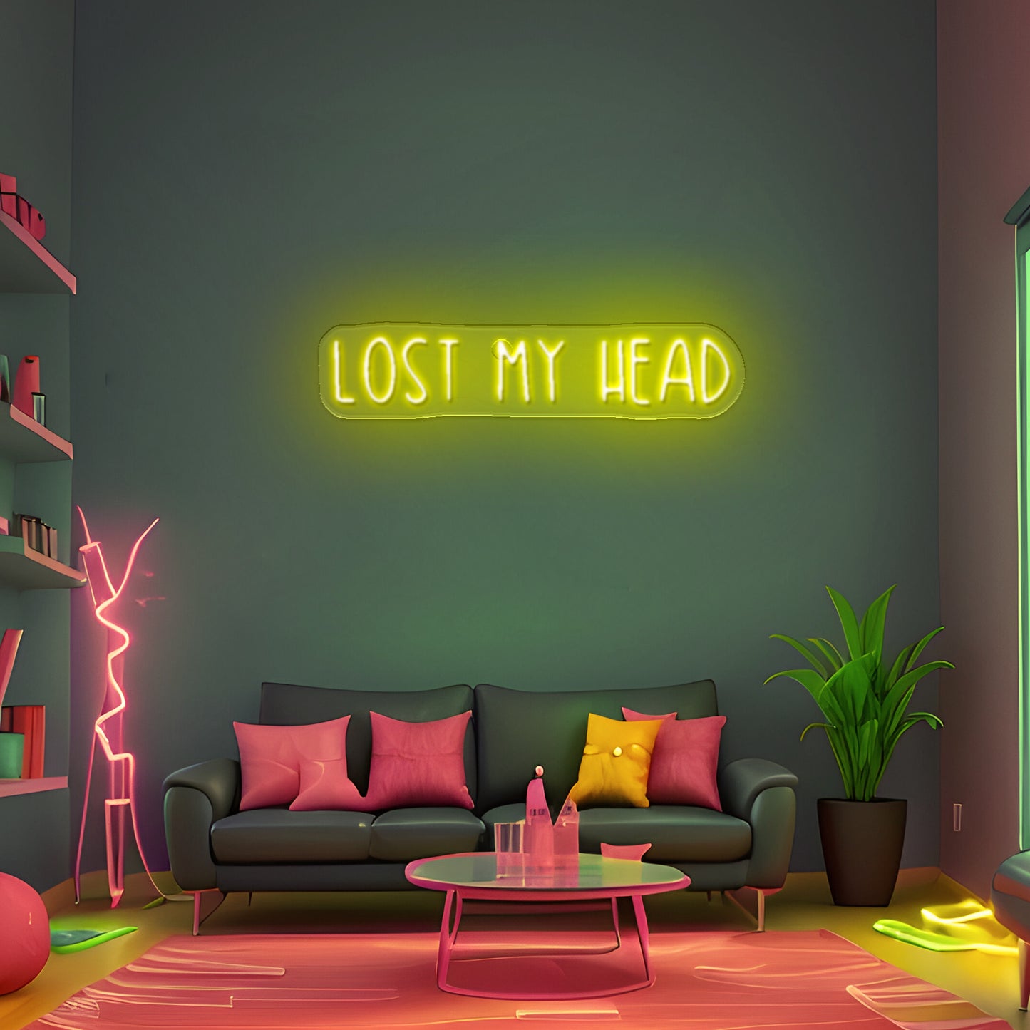 Lost My Head Neon Sign Quote Party Neon Sign For Sale