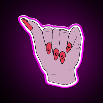 Lost Nail Salon Led Neon Sign Rgb Color - Shineneon