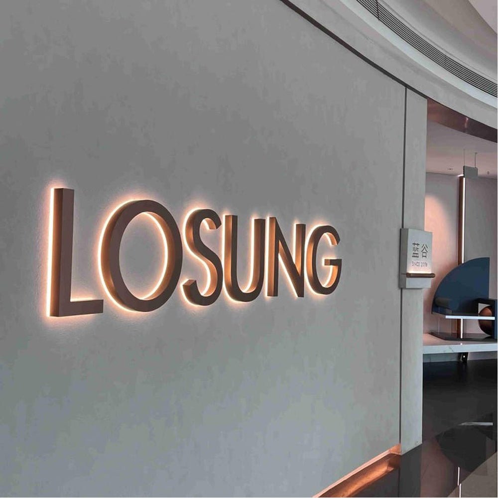 Losung 3D Backlit Channel Letters Led Light Sign - Shineneon