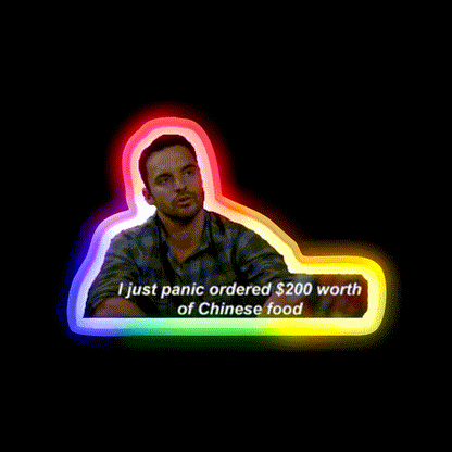 Lots Of Chinese Food Led Neon Sign Chinese Food Rgb Color