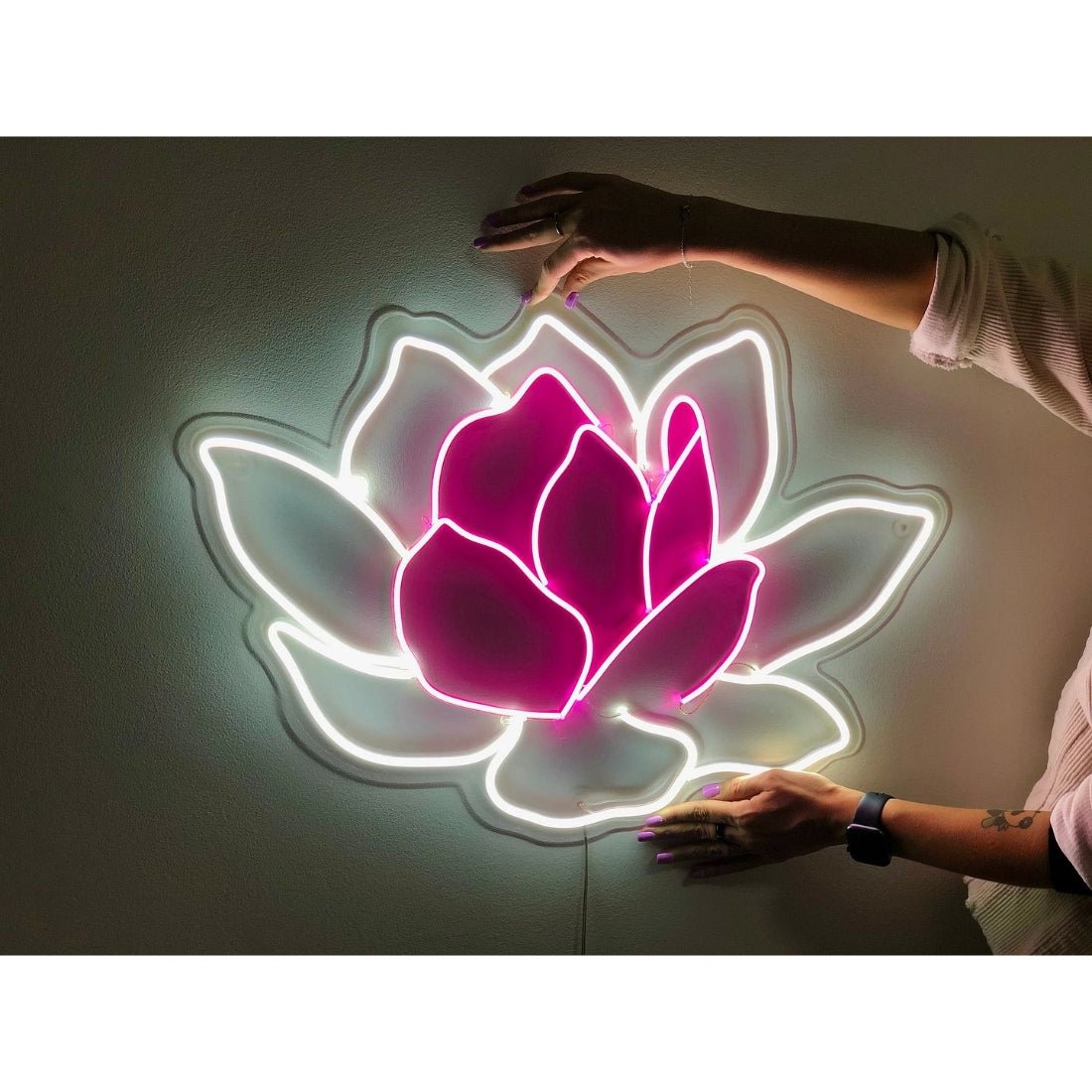 Lotus Flower Led Sign Business Neon Signs - Shineneon