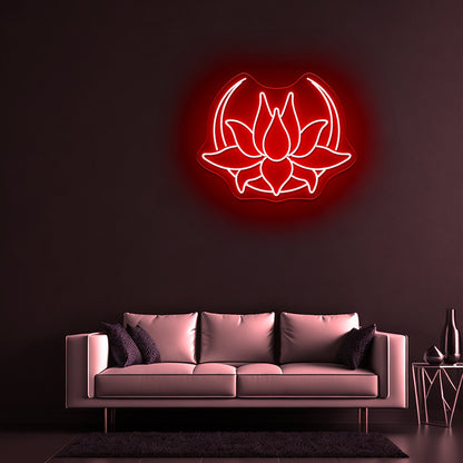 Lotus Moon Neon Sign Wall Decor Neon Sign For Sale - Shineneon