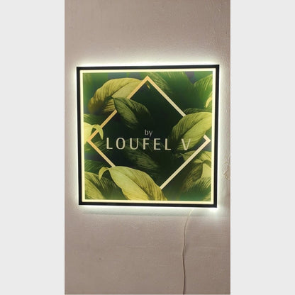 Loufel V Acrylic Business Logo Sign - Shineneon