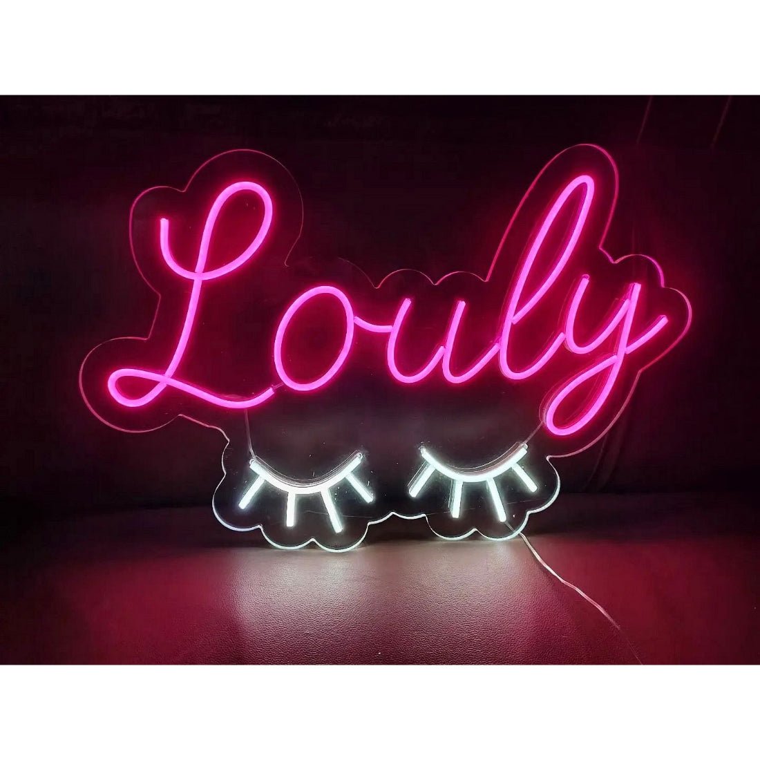 Louly Lashes Led Sign Business Neon Sign - Shineneon