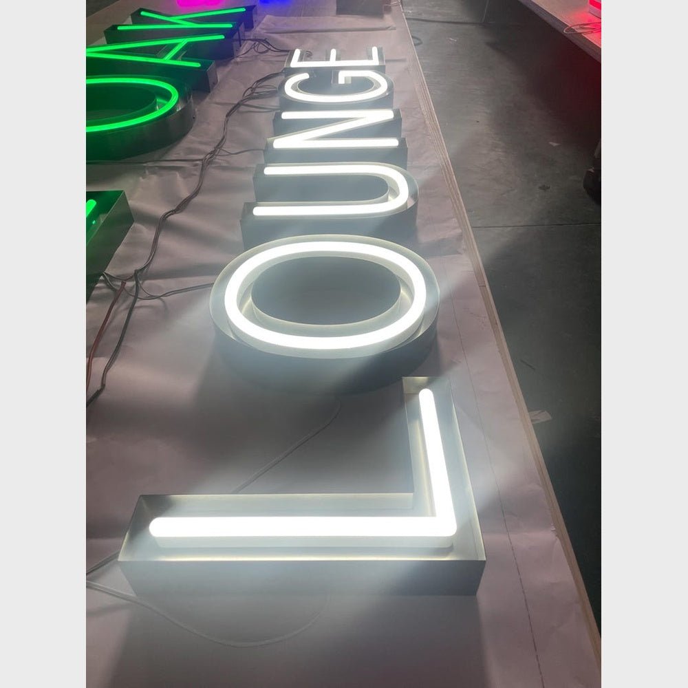 Lounge 3D Frontlit Channel Letters Led Light Sign - Shineneon