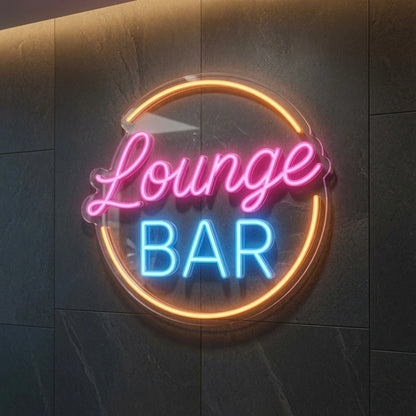 Lounge Bar Business LED Neon Sign - 02 High-Converting Product Image