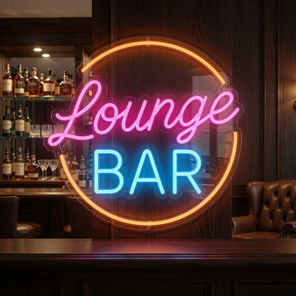 Lounge Bar Business LED Neon Sign - 03 Real Lifestyle Scene