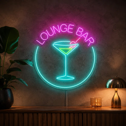 Lounge Bar Martini Neon Sign LED Neon Sign high-converting product image
