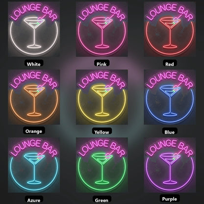 Lounge Business LED Neon Sign - 05 Color Grid