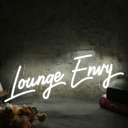 Lounge Envy White Led Neon Sign - Shineneon