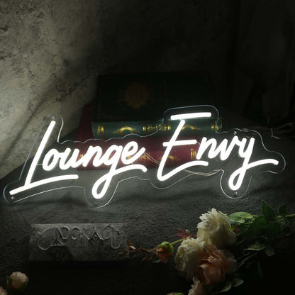 Lounge Envy White Led Neon Sign - Shineneon