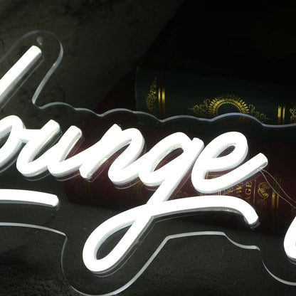 Lounge Envy White Led Neon Sign - Shineneon