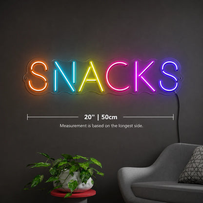 Lounge Snacks Neon Sign LED Neon Sign size image