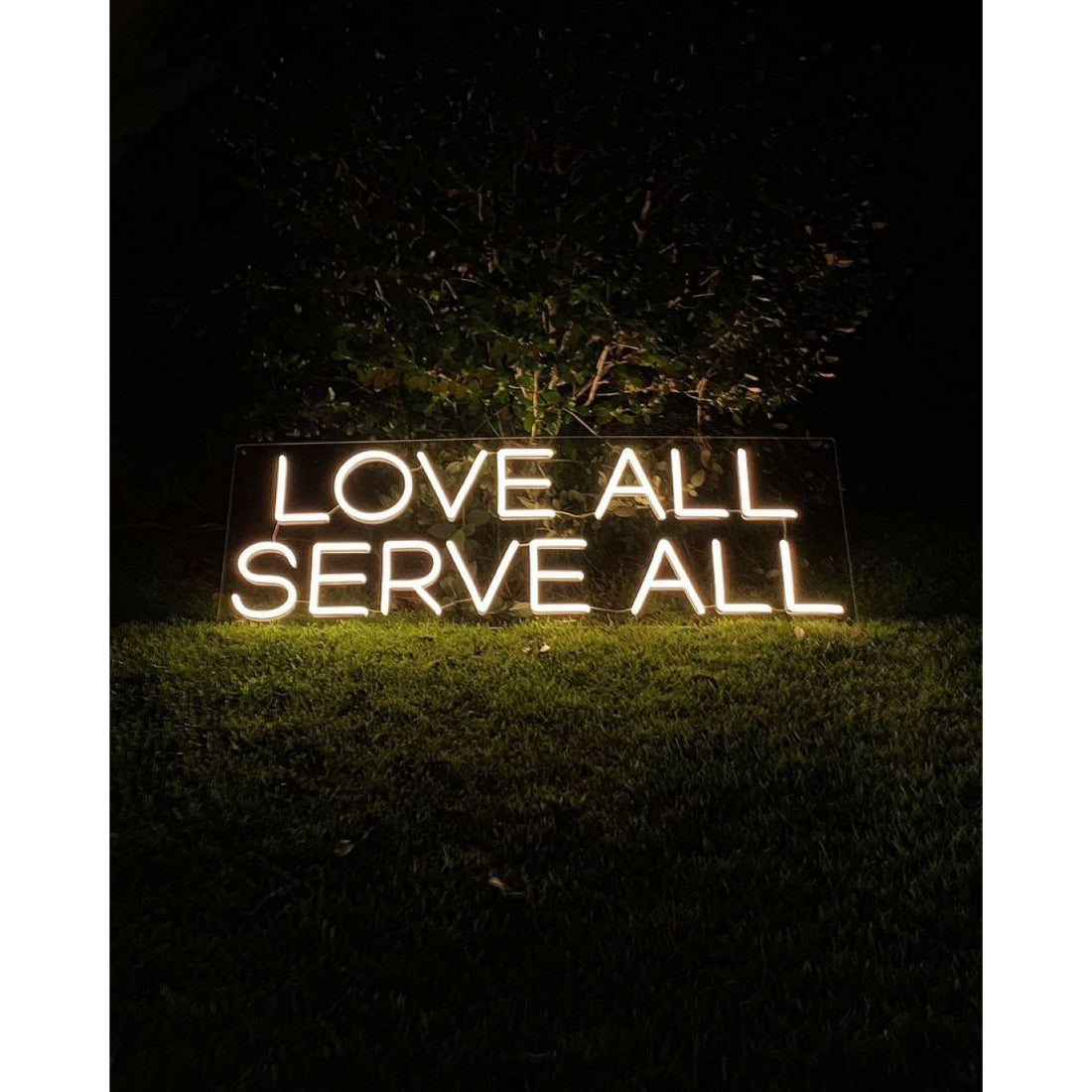 Love All Serve All Led Sign Business Neon Sign