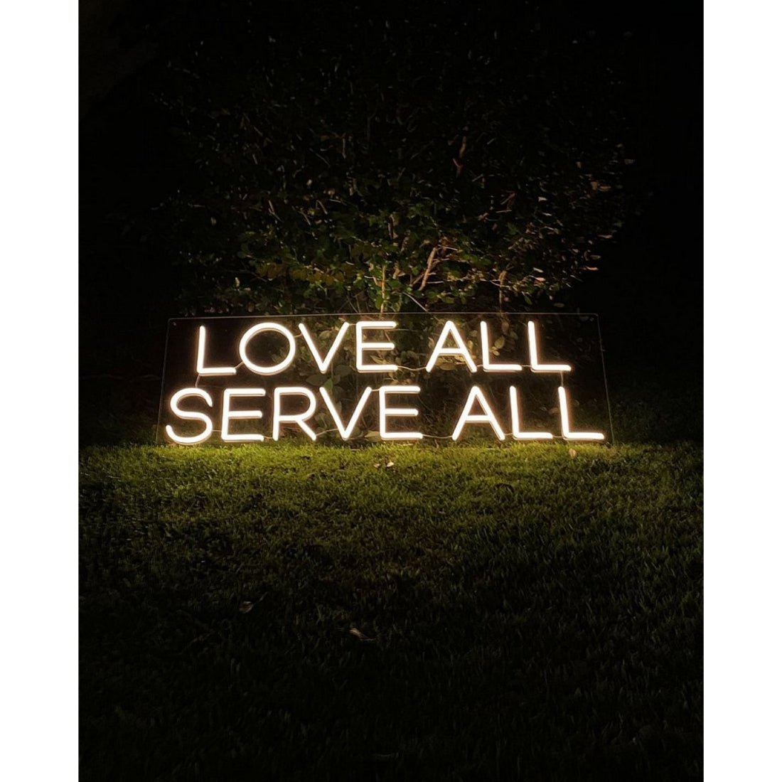 Love All Serve All Led Sign Business Neon Sign - Shineneon