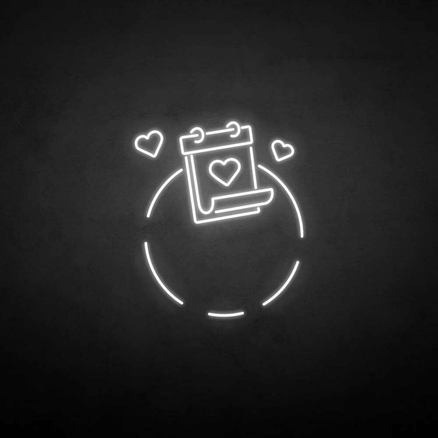 Love And Calendar Neon Sign | Shineneon