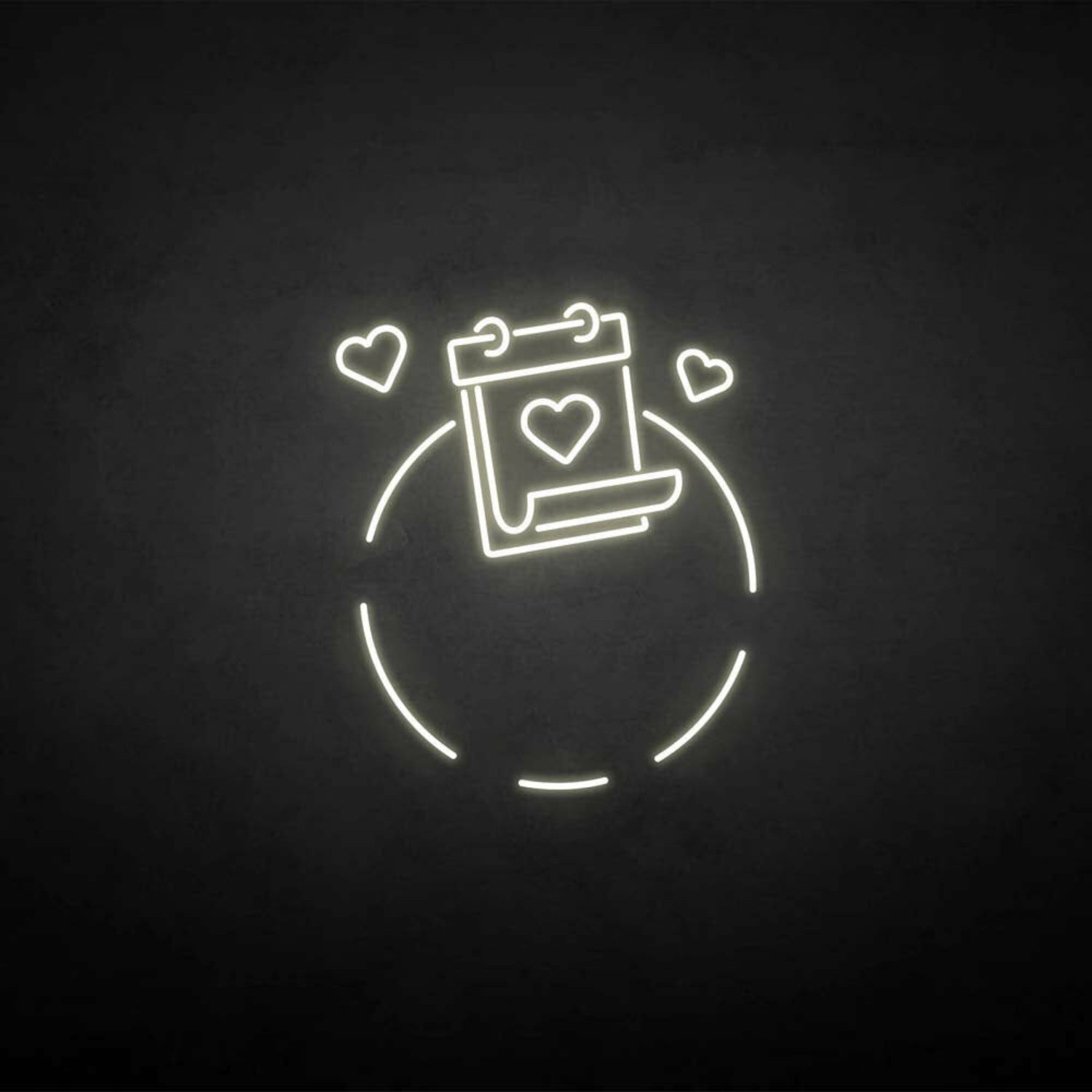 Love And Calendar Neon Sign | Shineneon