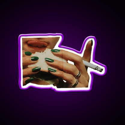 Love And Cigarettes Nail Salon Led Neon Sign Rgb Color - Shineneon