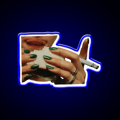 Love And Cigarettes Nail Salon Led Neon Sign Rgb Color - Shineneon