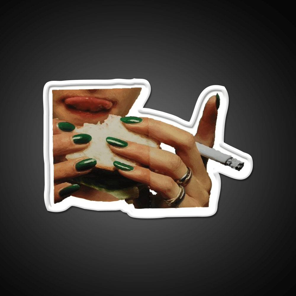 Love And Cigarettes Nail Salon Led Neon Sign Rgb Color - Shineneon