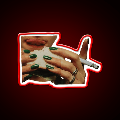 Love And Cigarettes Nail Salon Led Neon Sign Rgb Color - Shineneon