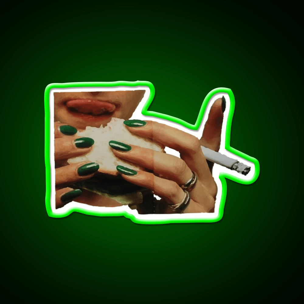 Love And Cigarettes Nail Salon Led Neon Sign Rgb Color - Shineneon