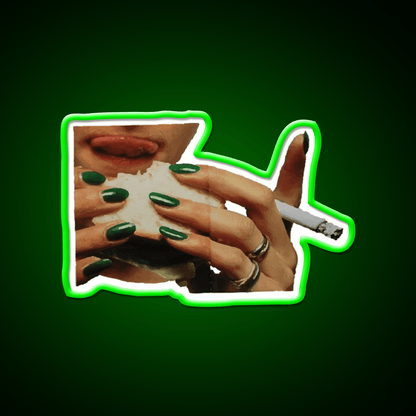 Love And Cigarettes Nail Salon Led Neon Sign Rgb Color - Shineneon