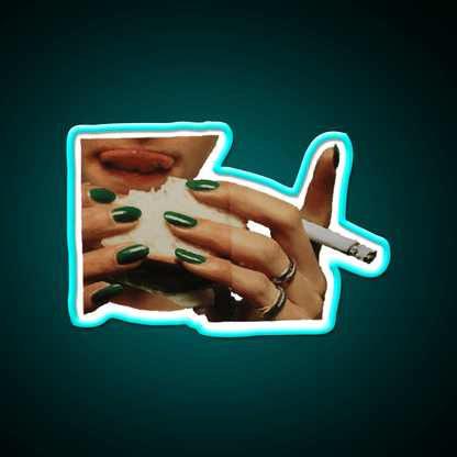 Love And Cigarettes Nail Salon Led Neon Sign Rgb Color - Shineneon