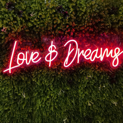 Love And Dreams Illuminate Your Space With Romantic Neon Glow | Shineneon