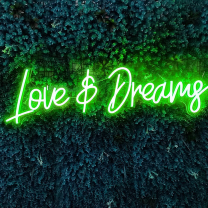 Love And Dreams Illuminate Your Space With Romantic Neon Glow | Shineneon
