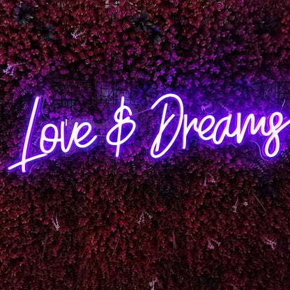 Love And Dreams Illuminate Your Space With Romantic Neon Glow | Shineneon