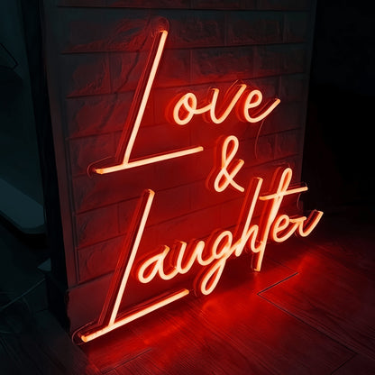 Love And Laughter Add A Radiant Glow Of Joy To Your With Neon | Shineneon