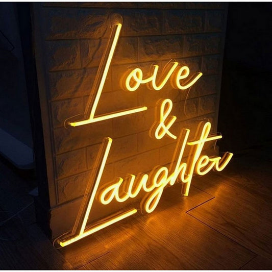 Love And Laughter Led Sign Business Neon Sign