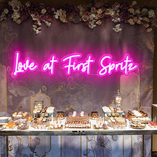 Love At First Spritz Led Sign Business Neon Sign