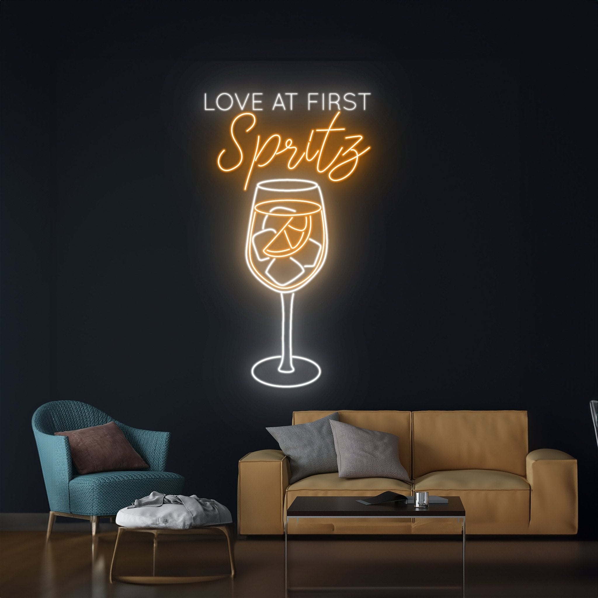 Love At First Spritz Led Sign Love At First Spritz Neon Light - Shineneon