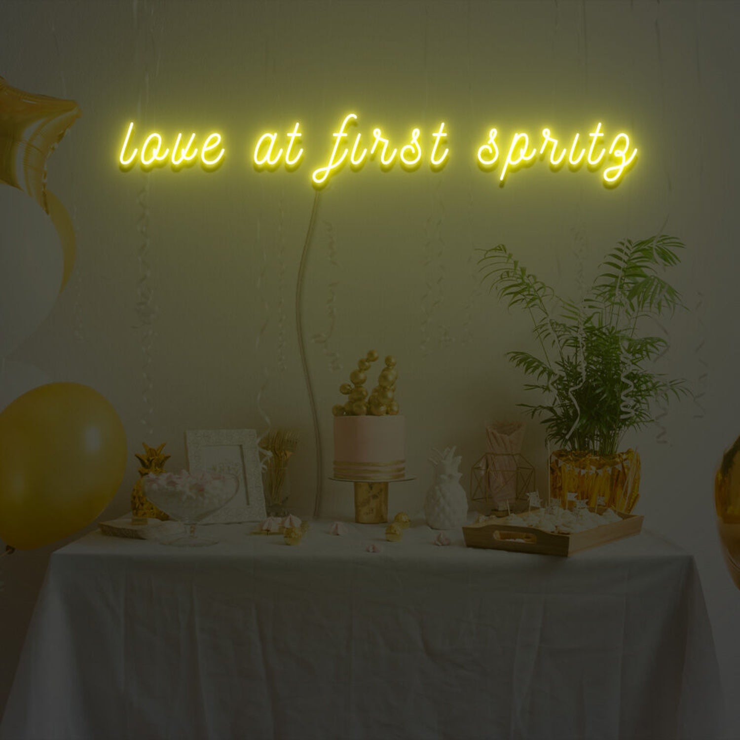 Love At First Spritz Neon Sign For Celebratory And Fun Spaces | Shineneon