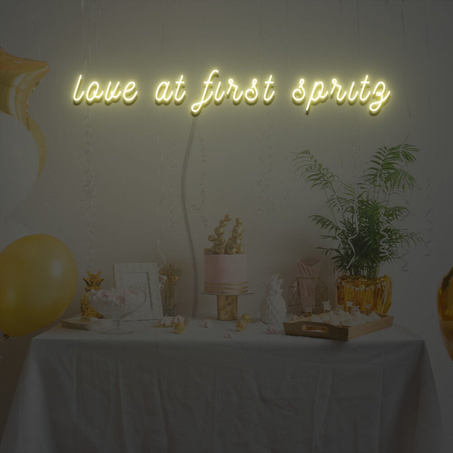 Love At First Spritz Neon Sign For Celebratory And Fun Spaces | Shineneon