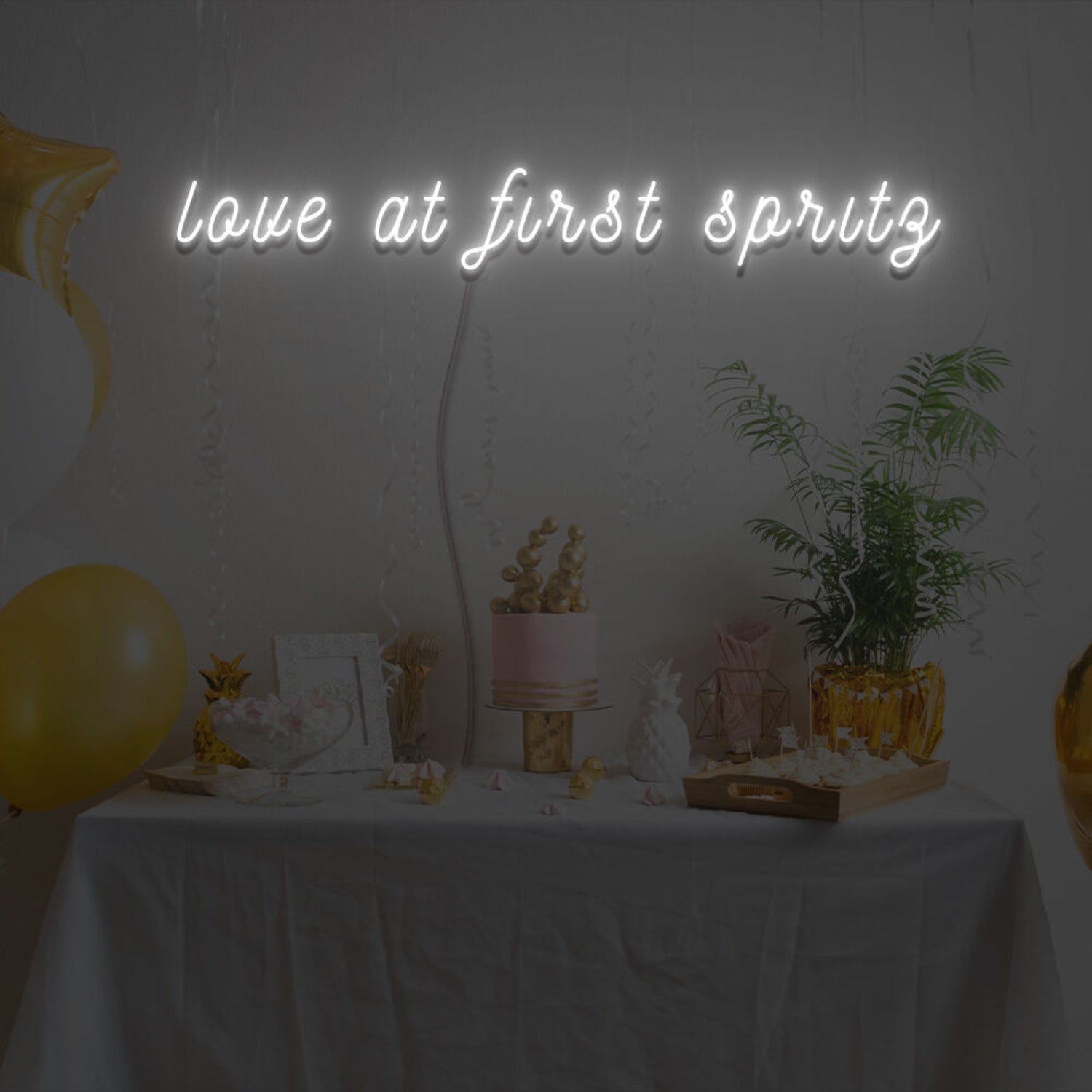 Love At First Spritz Neon Sign For Celebratory And Fun Spaces | Shineneon